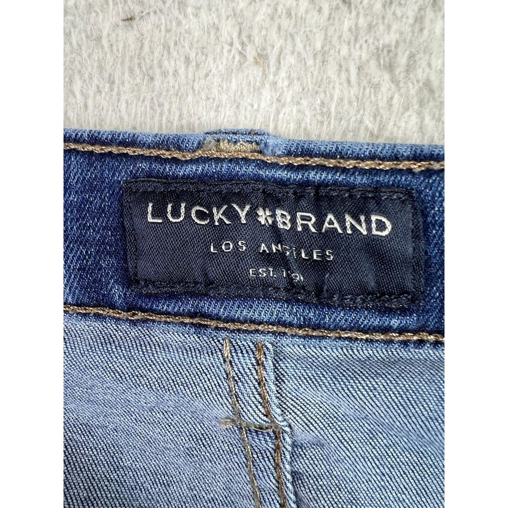 Lucky Brand Mid Rise Skinny Ava Ankle Jeans Womens 10/30 Blue Stretch Denim - Picture 8 of 16